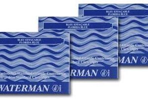 CARTUCHOS DE TINTA WATERMAN 8 uds. AZUL FLORIDA