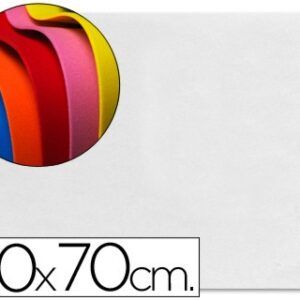 Goma eva liderpapel 50x70cm 60g/m2 espesor 1.5mm BLANCO