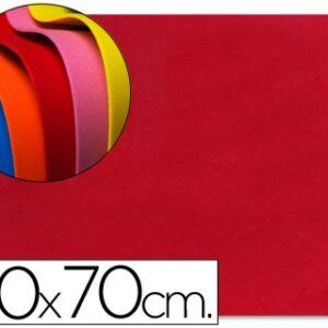 Goma eva liderpapel 50x70cm 60g/m2 espesor 1.5mm ROJA