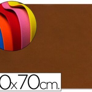 Goma eva liderpapel 50x70cm 60g/m2 espesor 1.5mm MARRON