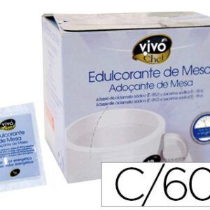 Edulcorante vivochef de fácil disolución caja de 60 sobres