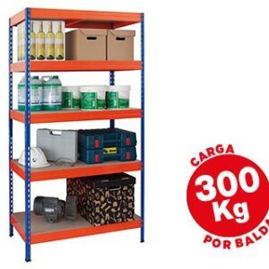 estanteria metálica ar storage 5 estantes 300 kilos