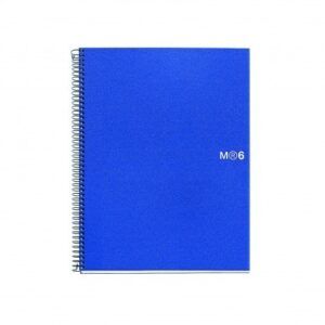 Note Book 6 azul A4, 160 hojas,