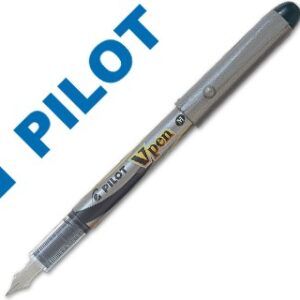 PLUMA DESECHABLE PILOT VPEN SILVER NEGRA