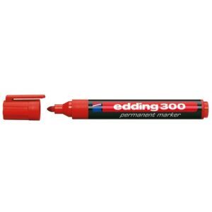 MARCADOR PERMANENTE EDDING 300 ROJO