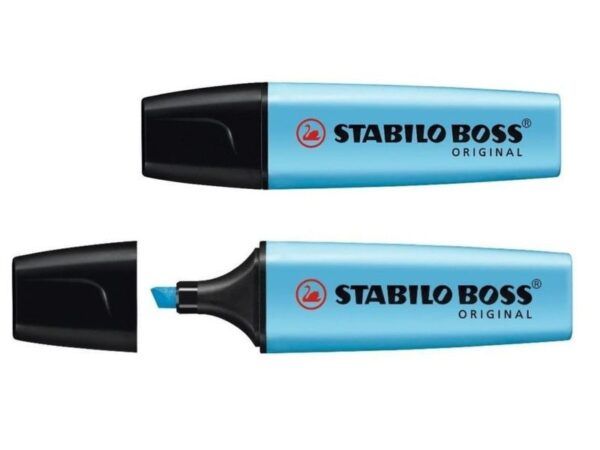 MARCADOR FLUORESCENTE STABILO BOSS AZUL