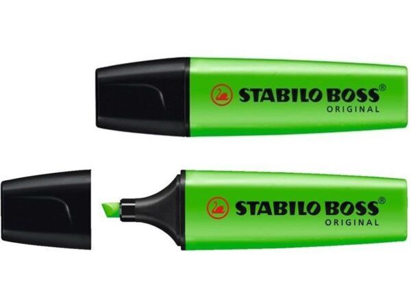 MARCADOR FLUORESCENTE STABILO BOSS VERDE