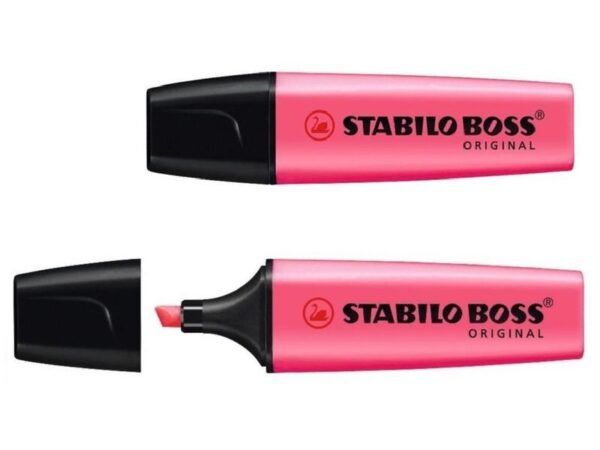 MARCADOR FLUORESCENTE STABILO BOSS ROSA