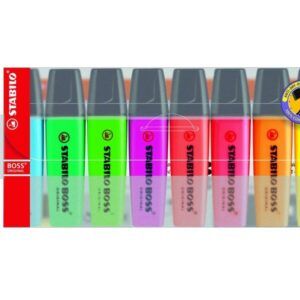 MARCADOR FLUORESCENTE STABILO BOSS estuche 8 uds. SURTIDAS