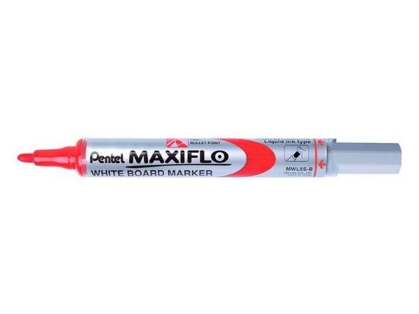 MARCADOR 4.0 PIZARRA MAXIFLO PENTEL ROJO