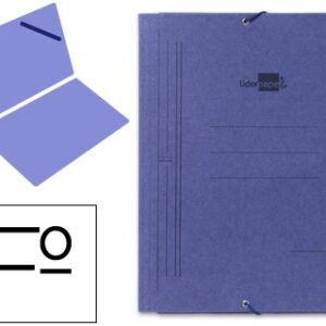 CARPETA CARTON AZUL SENCILLA FOLIO