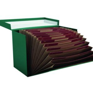 CAJA TRANSFERENCIA VERDE FOLIO. ACORDEON AZ/31D