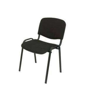 silla confidente system visi, negra, tela