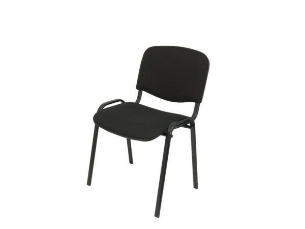 silla confidente system visi, negra, tela