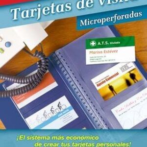 Tarjetas de VISITA APLI para imprimir c.rectos microperforadas 1