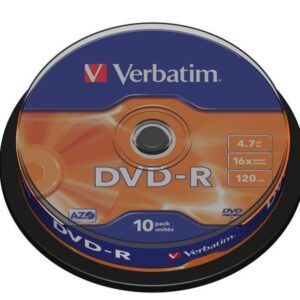 DVD-R VERBATIM Advanced azo Bobina 10 uds 16x 4.7GB 43523