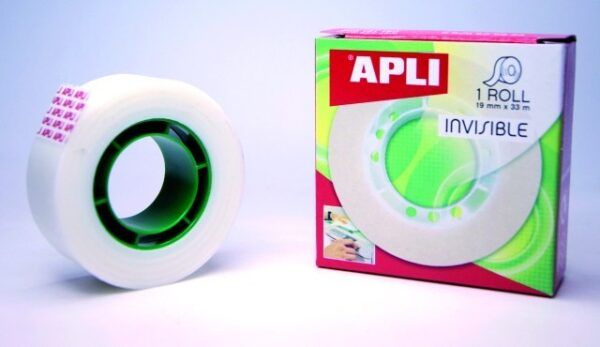 cinta adhesiva apli invisible 19x33