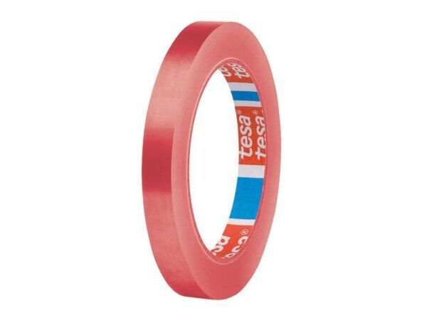 CINTA DE PVC TESA 12 mm x 66 metros ROJO