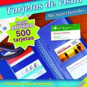 Tarjetas de visita APLI para imprimir c.rectos MICROPERFORADAS