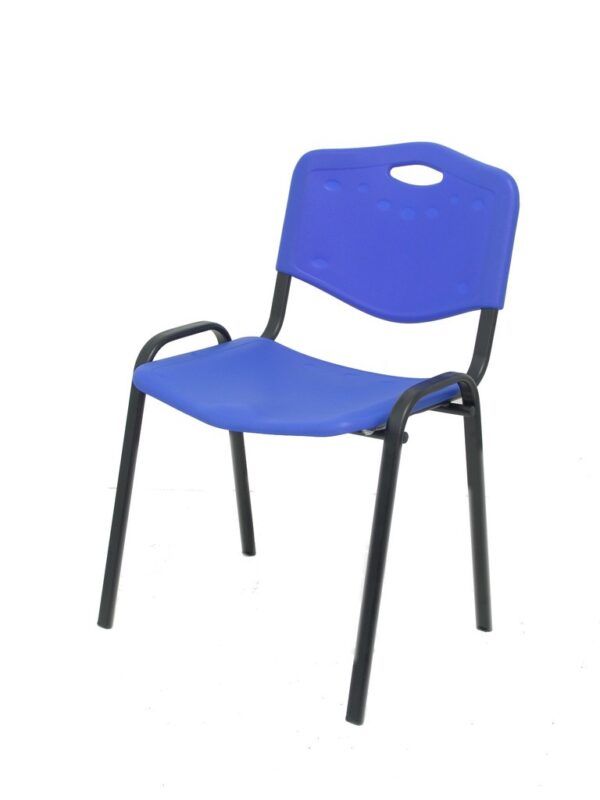 silla confidente azul, polipropileno