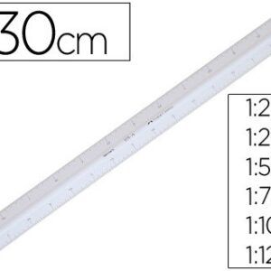 Escalímetro Faber, plástico 153-A -1:20-25-50-75-100-125.