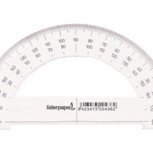 Semicirculo Liderpapel 14 cm plastico.