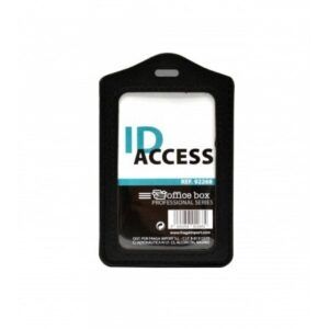 Identificador ID Access Vertical Símil Piel Negro