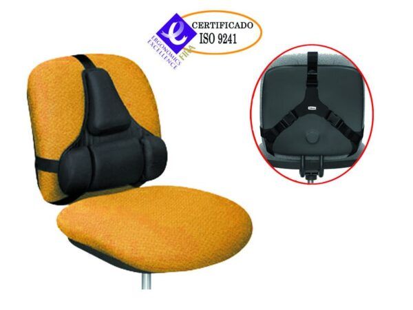 Cojín lumbar Ultimate Professional Series ergonómico negro