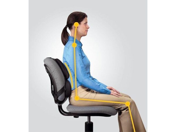 Cojín lumbar Ultimate Professional Series ergonómico negro