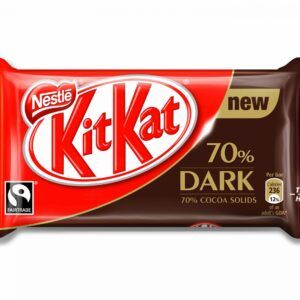 Kit kat nestle dark 70% cacao paquete de 4 barritas