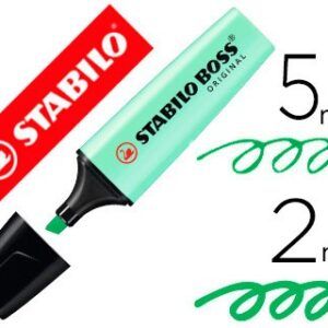 MARCADOR FLUORESCENTE STABILO BOSS PIZCA DE MENTA