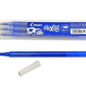 Recambio Pilot Frixion azul, pack de 3 unidades.