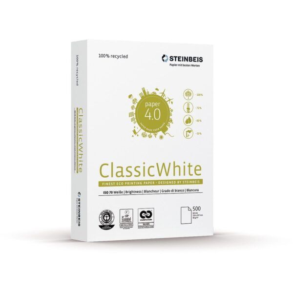 Papel reciclado Steinbeis Classic A4 80g/m² 500h