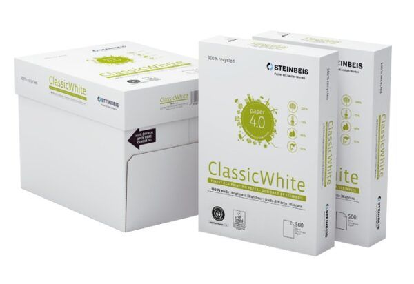 Papel reciclado Steinbeis Classic A4 80g/m² 500h