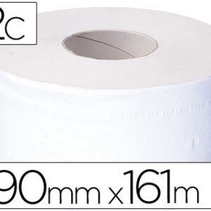 Papel higiénico jumbo 2/c blanco-mandril de 62,5 mm -para dispensador 75183