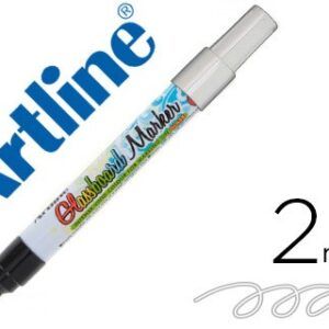 Rotulador Artline glass marker especial cristal borrable en seco o humedo color blanco