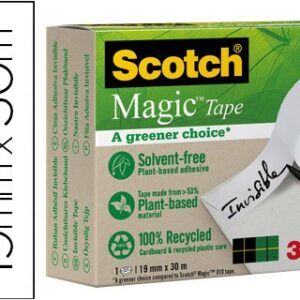 Cinta adhesiva scotch-magic, eco, c-900 30 mt x 19 mm