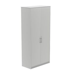 ARMARIO CON PUERTAS Totales, 90 x 45 x 195 cm Aluminio / Gris