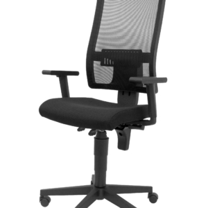 Silla Povedilla de respaldo malla negra y asiento negro